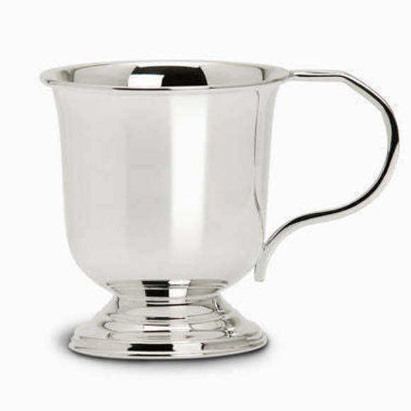 Pedestal 925 Sterling Silver Baby Cup by Krysaliis
 Gift Boxed - Picture 1 of 3